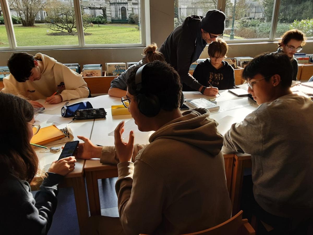 Atelier de dessin avec Joaquim Diaz