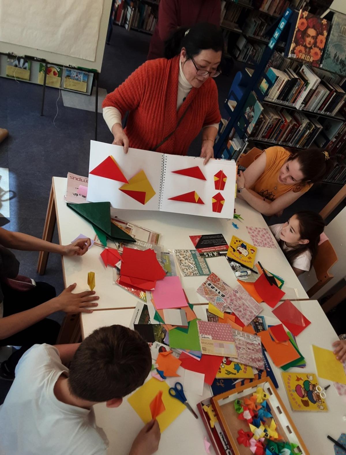 Origami à la Médiathèque